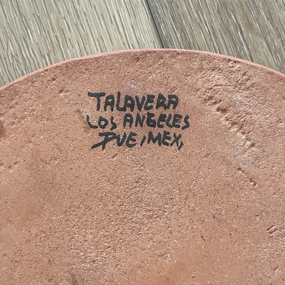 Talavera Mi Casa Es Tu Casa Wall Plaque Mexican Pottery Hand Painted Sign 8.5